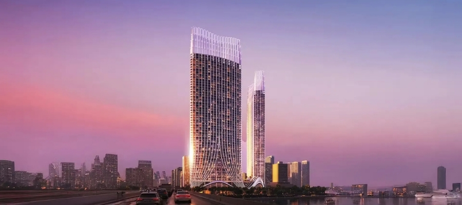 ویو و ظاهر پروژههای بن غاطی نمایانگر برجهای لوکس با طراحی معماری متمایز در دبی