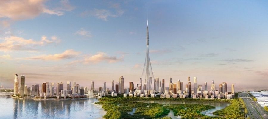 نمای دور از کریک هاربر دبی