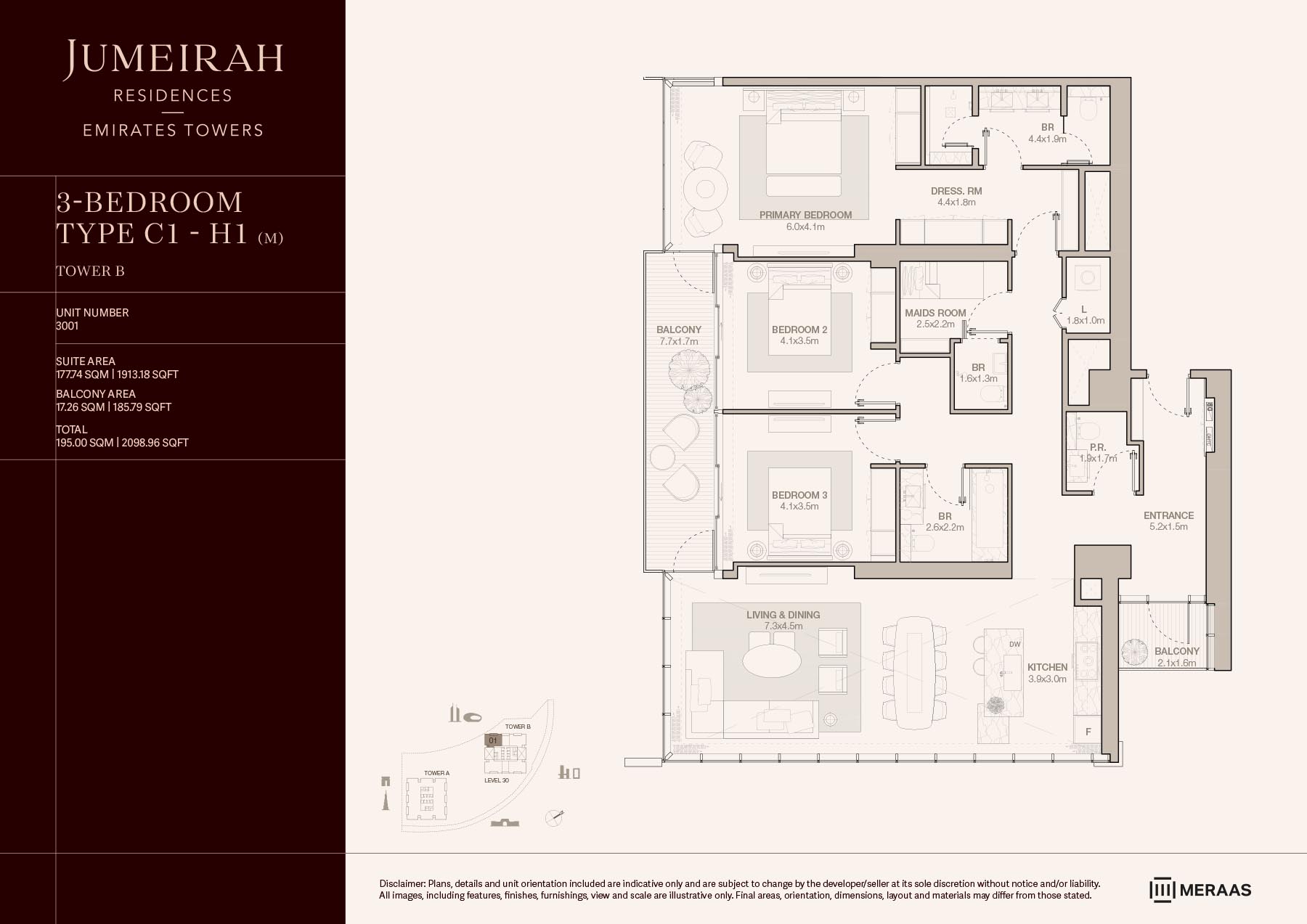 3 خواب + اتاق خدمتکار