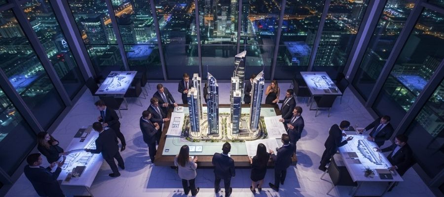 رویداد بازاریابی پروژه‌های دبی در شب